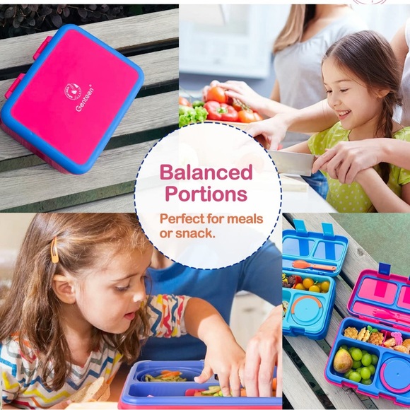 Blue and Pink Lunch Box for Kids - Picture 5 of 6